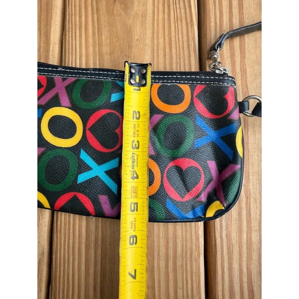 VTG Y2K 90's XOXO Logo All Over  Print Wristlet Wallet Purse